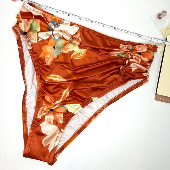 Gottex NWT Amore Spice Floral Rust Two Piece Swim Set - Picture 8 of 12